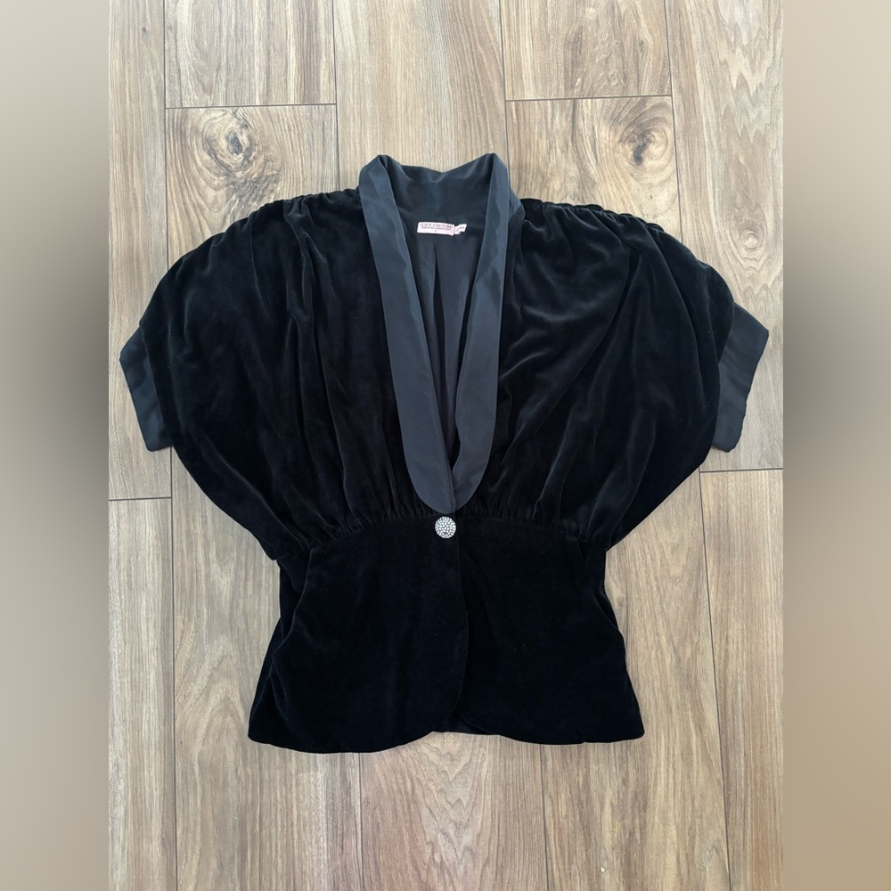 Juicy Couture Vintage Velvet Erin Fetherston Dolman Blazer Size Small